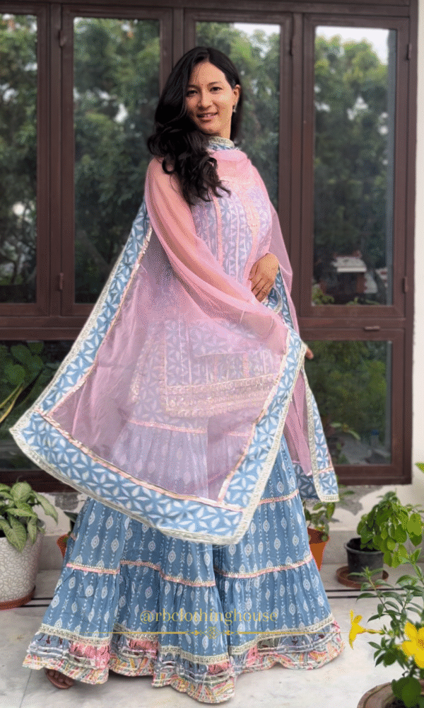 Cotton Sharara Suit Set