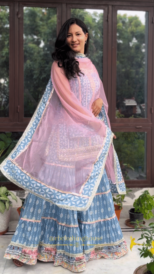 Cotton Sharara Suit Set