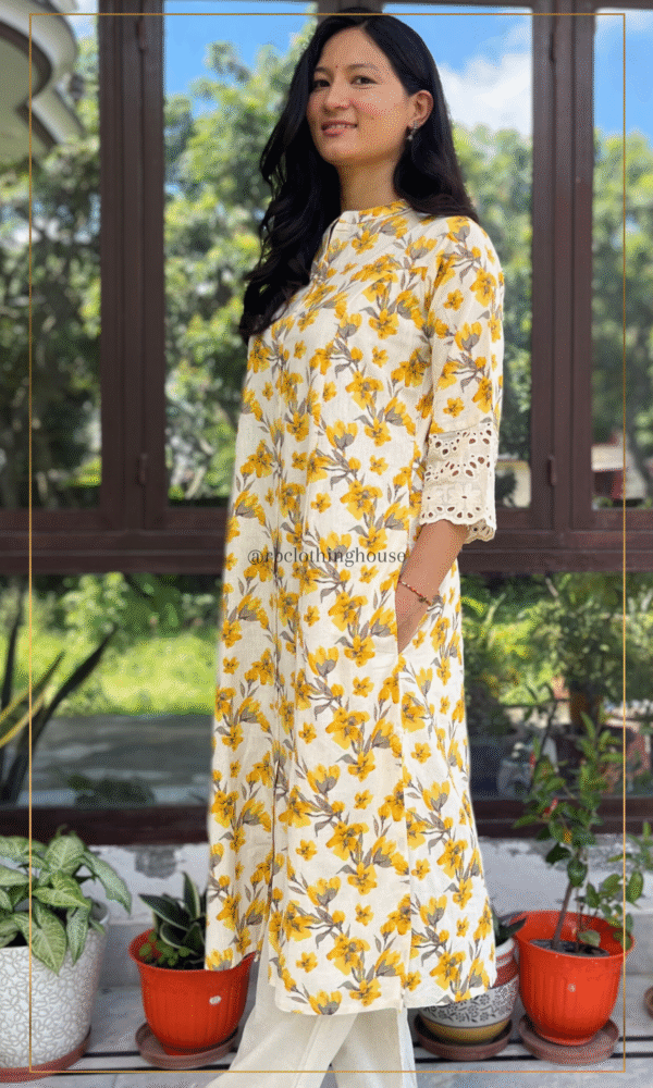 Ethnic Wear || Cotton Flex Kurt Pant Set