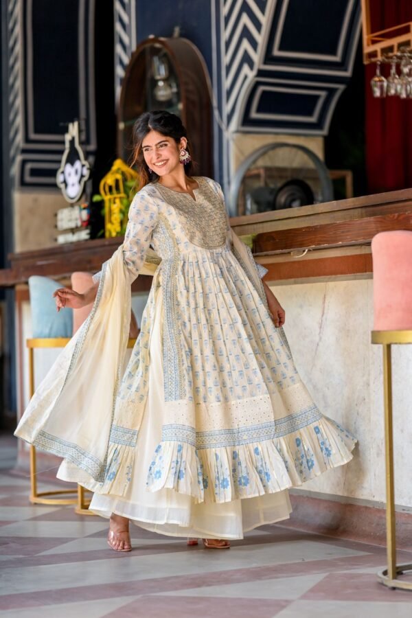 Cotton Chanderi Nyra Cut Suit Set